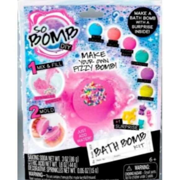 DIY Heart Bath Bomb Kit, Bath Bomb with secret inside, 3 kits - Picture 2 of 3